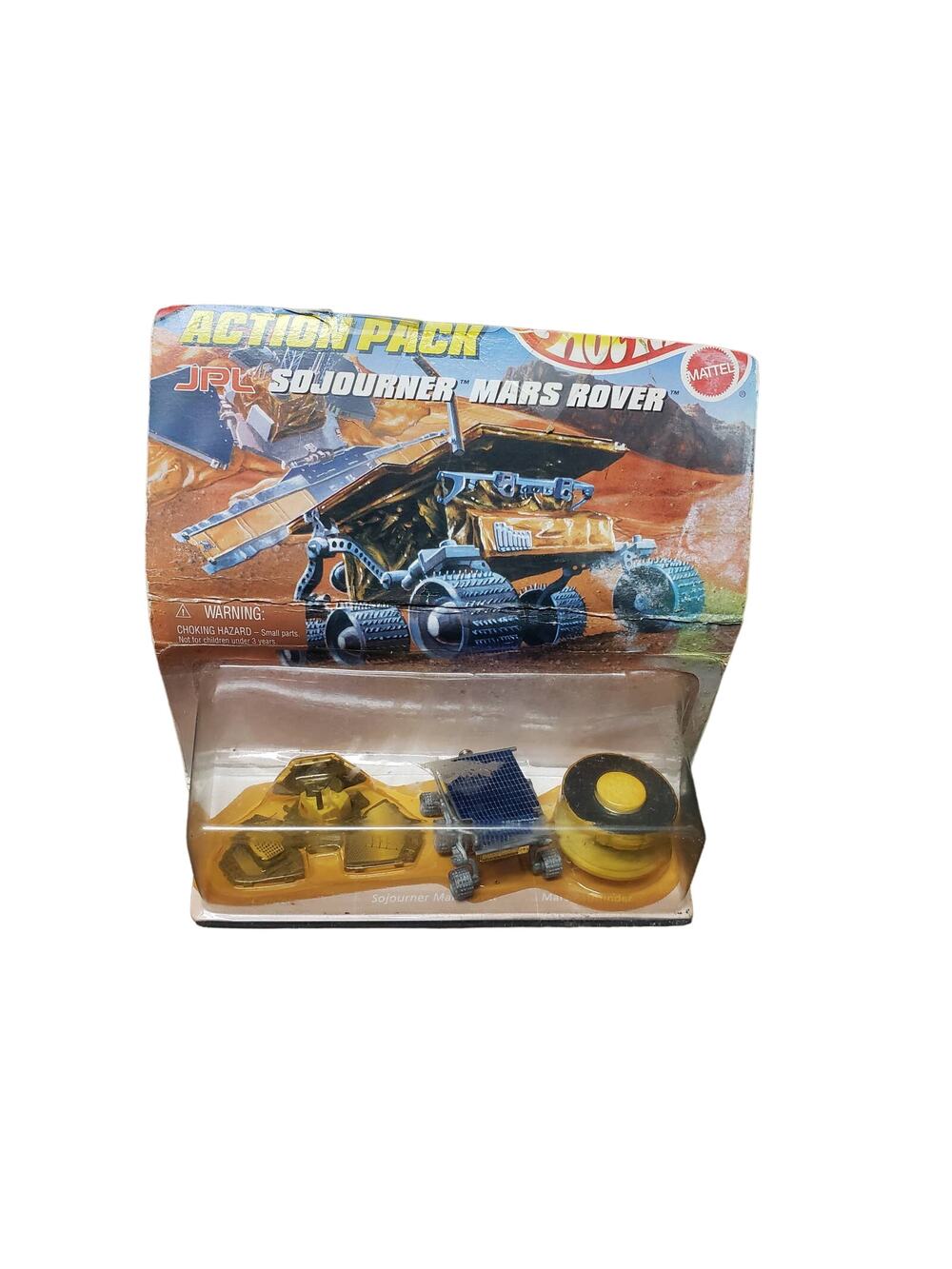 Mattel Hot Wheels Action Pack JPL SOJOURNER Mars Rover Pathfinder & Lander Set